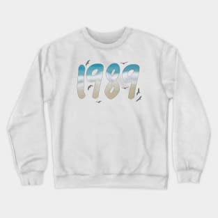 1989 Beach Birds Crewneck Sweatshirt